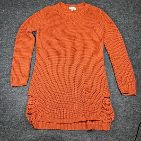 Say What Burnt Orange Knit Top - Picture 1 of 8